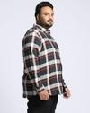 FULL SLEEVE TWILL CHECK PLUS, TEAL, 5XL