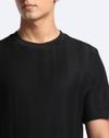 HERRINGBONE STRUCTURE CREW, JET BLACK, L