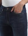 SLIM TAPERED DENIM WITH, MEDIUM BLUE