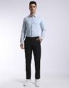 FORMAL SOLID KNIT SHIRT, LT. BLUE, XXL