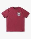 BURGER PRINT T SHIRT, Burgandy, 15-16Y