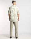 RELAED FIT PRINTED VISCOSE, LT. BLUE, S
