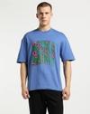 Rick & Morty Spaceship Graphic Print Oversized T-Shirt