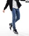 ASOS MEN JEANS, MID WASH BLUE, W28 L32