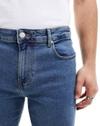 ASOS MEN JEANS, MID WASH BLUE, W28 L32