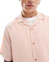 ASOS MEN SHIRTS, LIGHT PINK, S