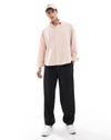 ASOS MEN SHIRTS, PALE PINK, XL