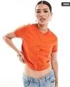 ASOS WOMEN SWEATERS & CARDIG, ORANGE, XS