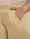 Mid-Rise Single-Pleated Pants