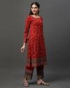 Women Floral Print Straight Kurta & Palazzos Set