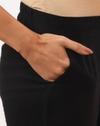 Women Straight Fit Flat-Front Pants