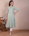 Women Striped A-Line Kurta
