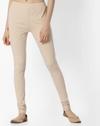KNIT CHURIDAR, CREAM, S
