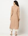 Yoke Embroidered A-Line Kurta