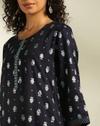 Women Block Print Straight Fit Kurta