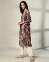 PRINTED VELVET STRAIGHT KURT, BLACK, XXL