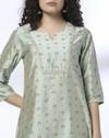 3 LEAF FLOWER AOP SET, MINT, XXL