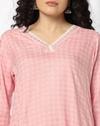 SMALL DOTS FLOWER Y NECK LACE K, PINK, L