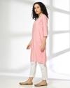 SMALL DOTS FLOWER Y NECK LACE K, PINK, L