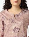 TONAL FLORAL JAAL PRT KUR, LT. PURPLE, M