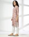 TONAL FLORAL JAAL PRT KUR, LT. PURPLE, M