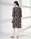 BUSY TEXTURE FLORAL JAAL PRT KU, NAVY, L