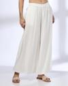 KALIDAR FLARED PALAZZO, OFF WHITE, L
