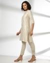 SPADE CURVE PETAL FLOWER, LT. BEIGE, XXL