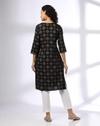 CROSS STITCH BOX AOP V NECK EM, BLACK, L