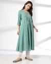 SHAWL COLLAR EMBROIDERED PANELL, AQUA, M