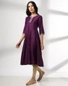 FESTIVE EMBROIDERED KURTA, PINK, L