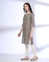 TOPWEAR KURTAS, GREY, S