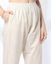 LUREX LINES BIG & SMALL PR, OFF WHITE, L
