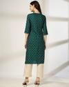Women Printed Straight Kurta with Insert Pocket