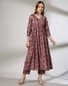 Mauve Floral, Mauve, L