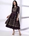 Mauve Rayon Layered Dress, Mauve, L