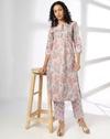 Lilac and Red Floral, LILAC, XL