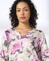 Mauve Rose print, OFF WHITE, M