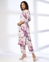 Mauve Rose print, OFF WHITE, M