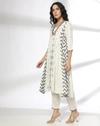 off White ikkat, OFF WHITE, L