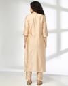 Pleat Detail Solid Set, BEIGE, XXL
