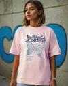 Bewakoof Women's T-shirt, PINK, S