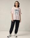 Bewakoof Women's T-shirt, PINK, S