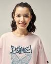 Bewakoof Women's T-shirt, PINK, S
