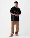 Men Typographic Oversized Fit T-Shirt