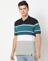 Striped Slim Fit Polo T-Shirt