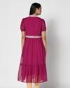 Women Embroidered Tiered Dress