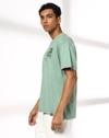 KNITTED HALF SLEEVE PRINTED OV, OLIVE, M
