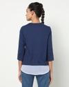 Heathered Round-Neck Top