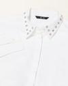 Shirt with Studs at Studded Collar